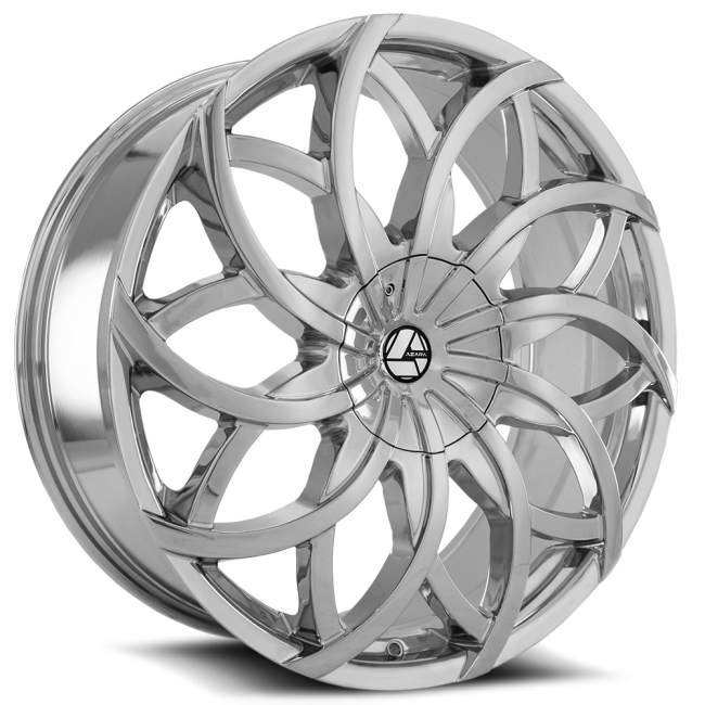 Azara Aza-504 24x9 Blank +25 Cb 78.1 Chrome-dt 6x135